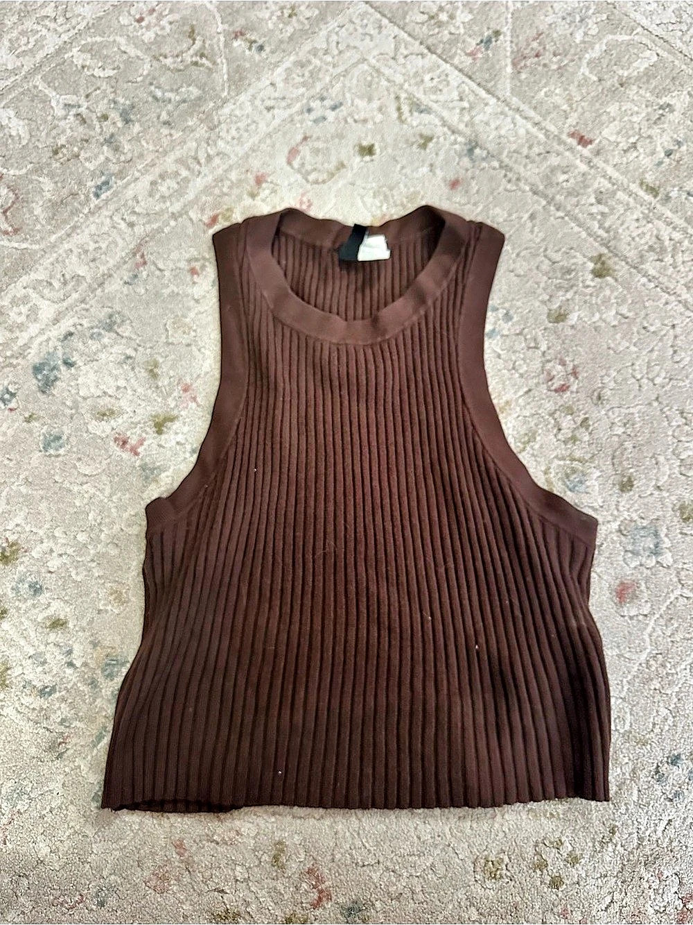 H&M Ribbed Sleeveless Sweater Size Medium